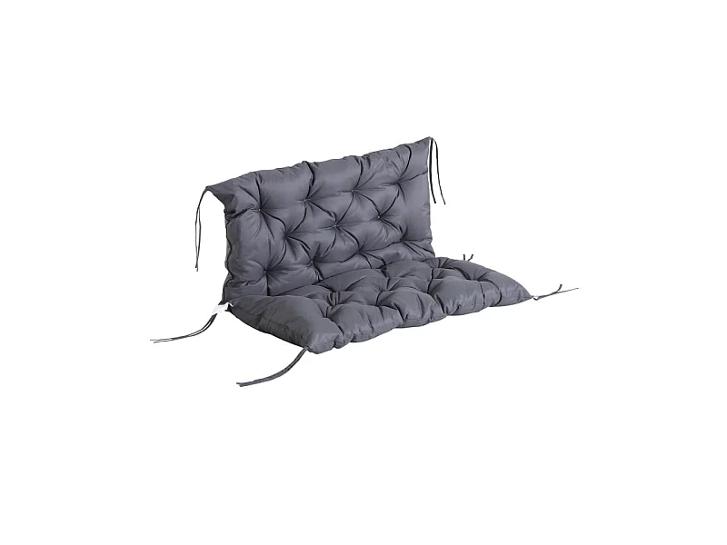 Coussin pour fauteuil ou balancelle CHARLENE gris