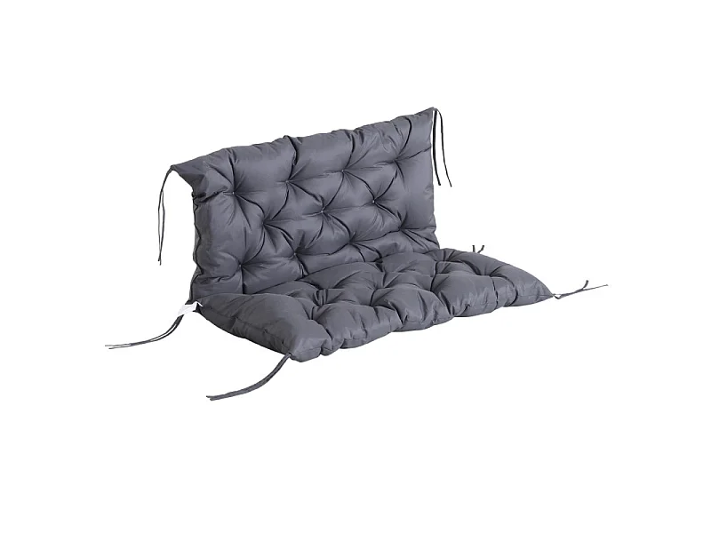 Coussin pour fauteuil ou balancelle CHARLENE gris