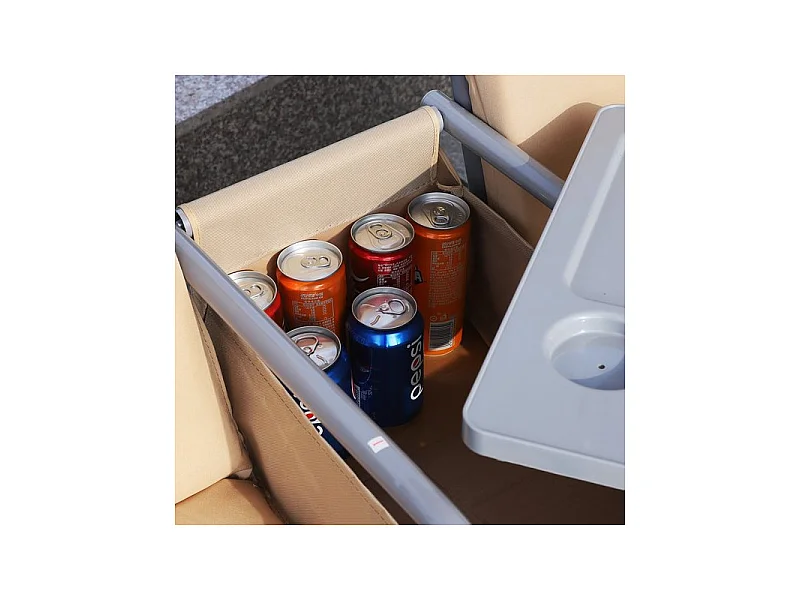 Balancelle de jardin beige 2 places YU