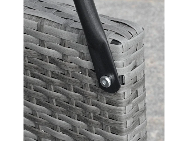 Balancelle de jardin CHARLINE grise et noire