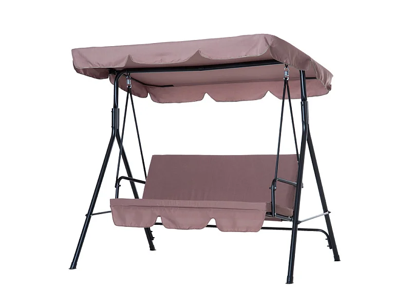 Balancelle de jardin Eiréné Imperméable Brun 3 Places