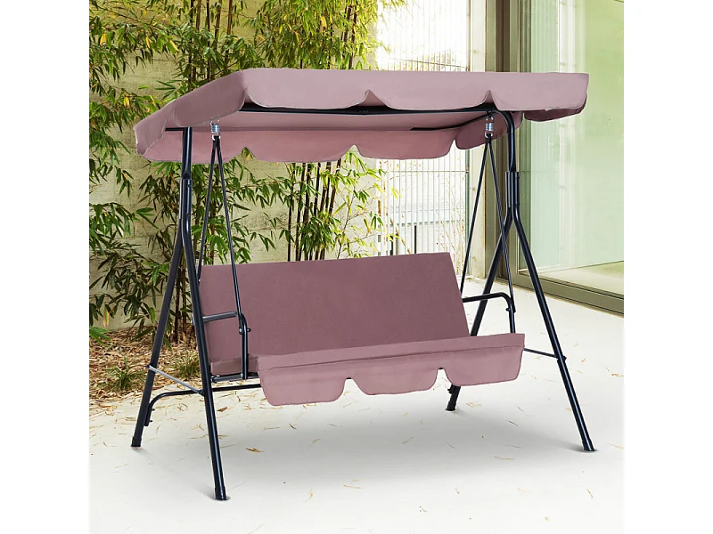 Balancelle de jardin Eiréné Imperméable Brun 3 Places