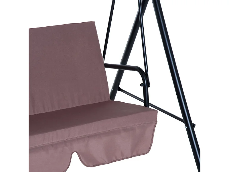 Balancelle de jardin Eiréné Imperméable Brun 3 Places