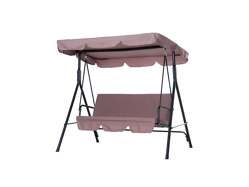 Balancelle de jardin Eiréné Imperméable Brun 3 Places