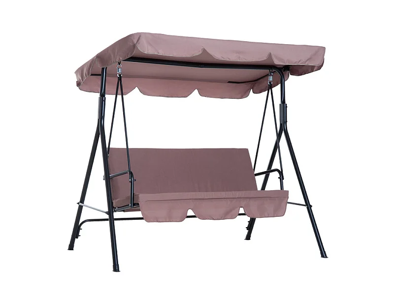 Balancelle de jardin Eiréné Imperméable Brun 3 Places