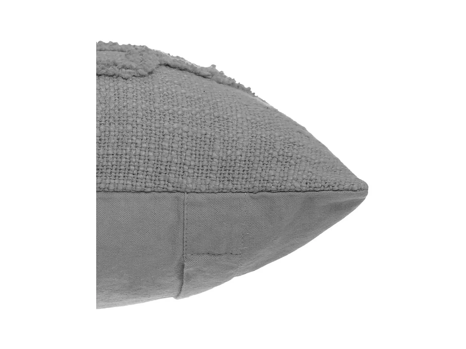 Coussin Déco Tufté "Inca" 40x40cm Gris