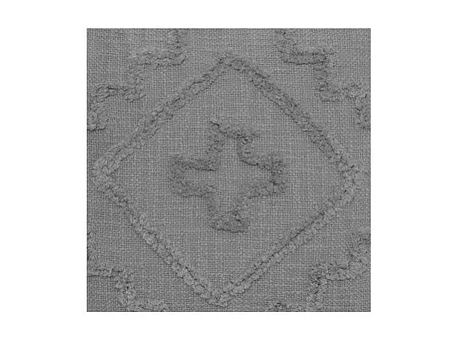 Coussin Déco Tufté "Inca" 40x40cm Gris