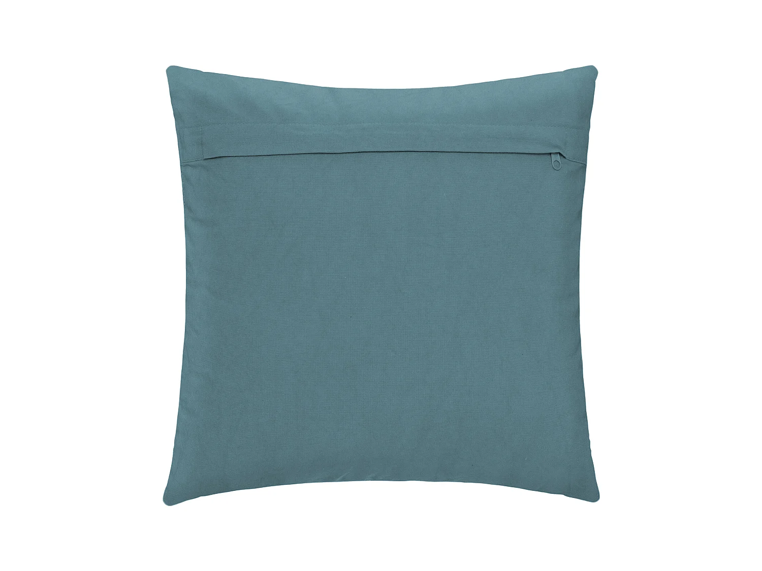 Coussin Déco Tufté "Inca" 40x40cm Bleu Canard