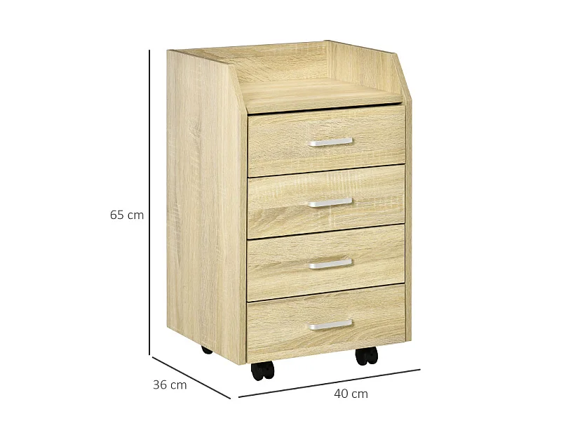 Caisson de bureau NINO chêne clair