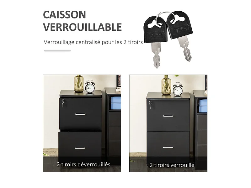 Caisson de bureau JAFAR noir