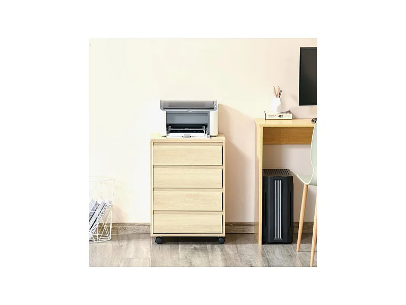 Caisson de bureau LEVALLOIS bois clair