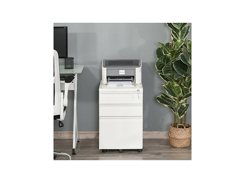 Caisson de bureau JAMIE blanc