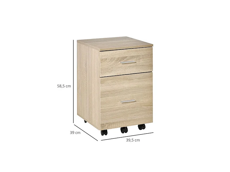 Caisson de bureau CIBIK chêne clair