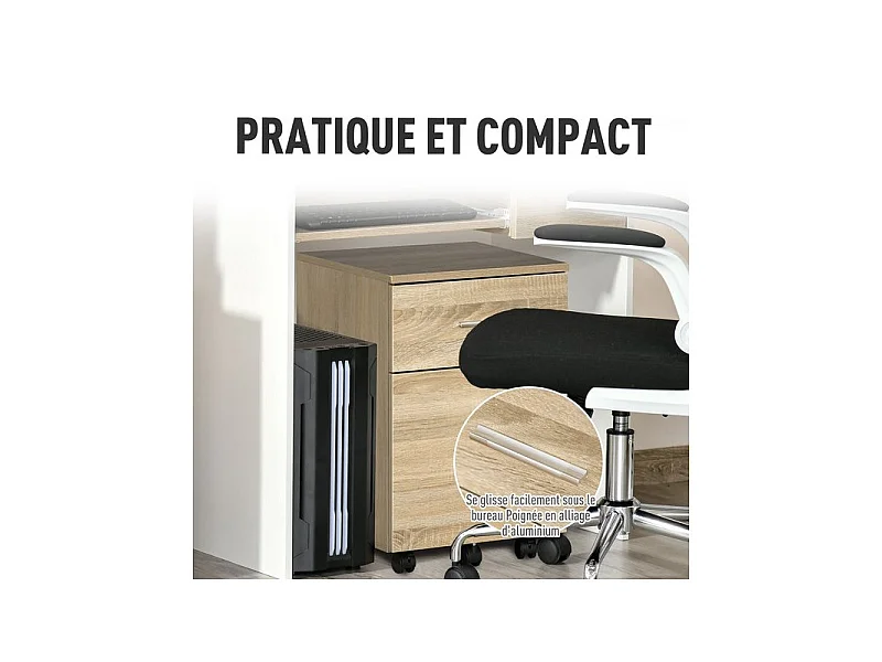 Caisson de bureau CIBIK chêne clair