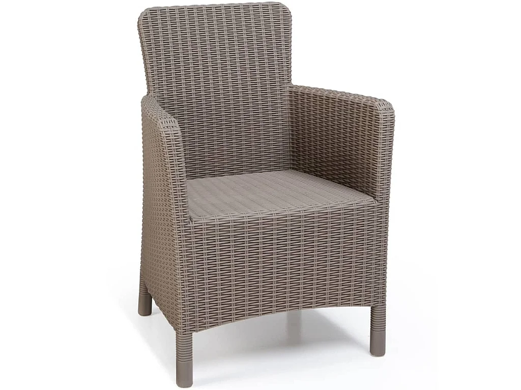 Chaise de salle à manger de jardin Trenton Cappuccino 226454
