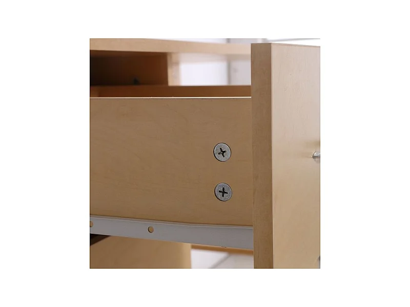 Bureau informatique STANFORD bois clair