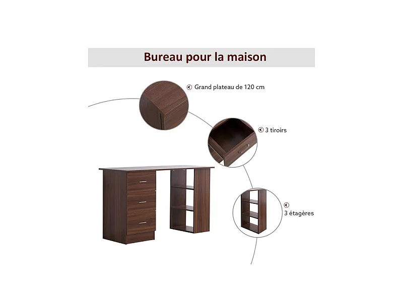 Bureau informatique RICARDO brun