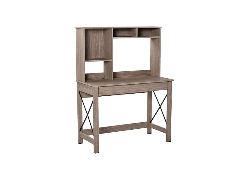 Bureau bibliothèque CHIARA brun