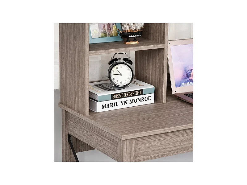 Bureau bibliothèque CHIARA brun