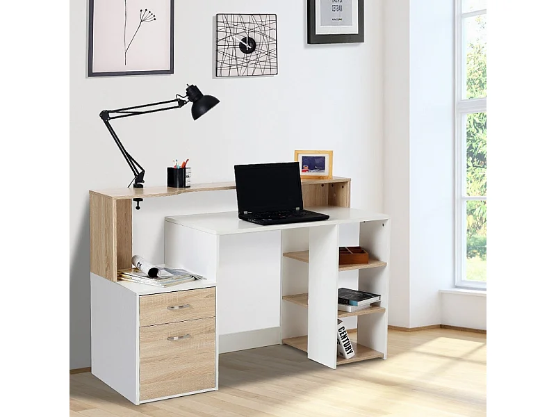 Bureau informatique Ase hêtre blanc