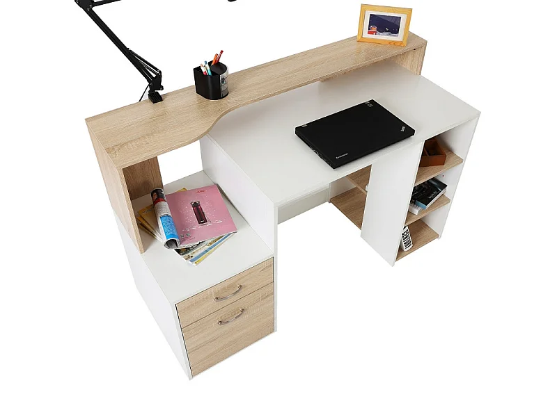 Bureau informatique Ase hêtre blanc