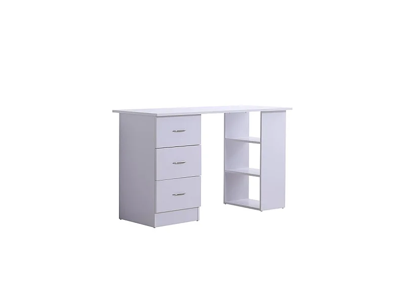 Bureau étagère JONATHAN blanc