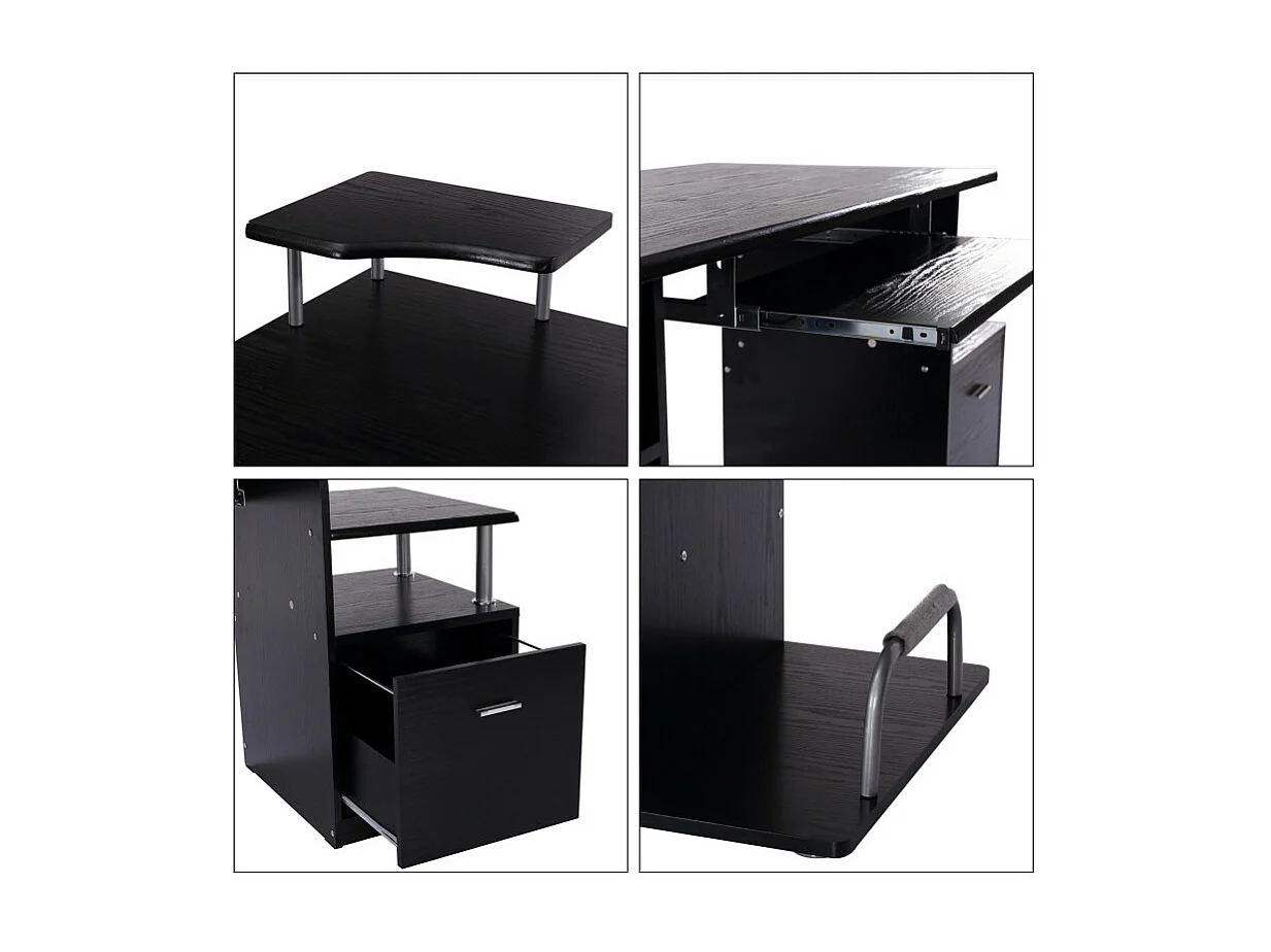 Bureau informatique Tropicolo Noir