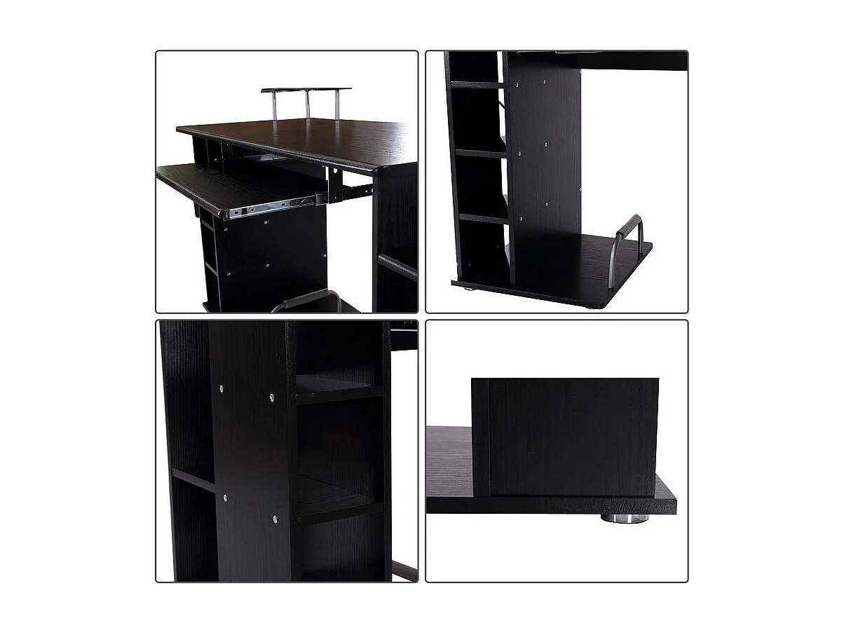 Bureau informatique Tropicolo Noir