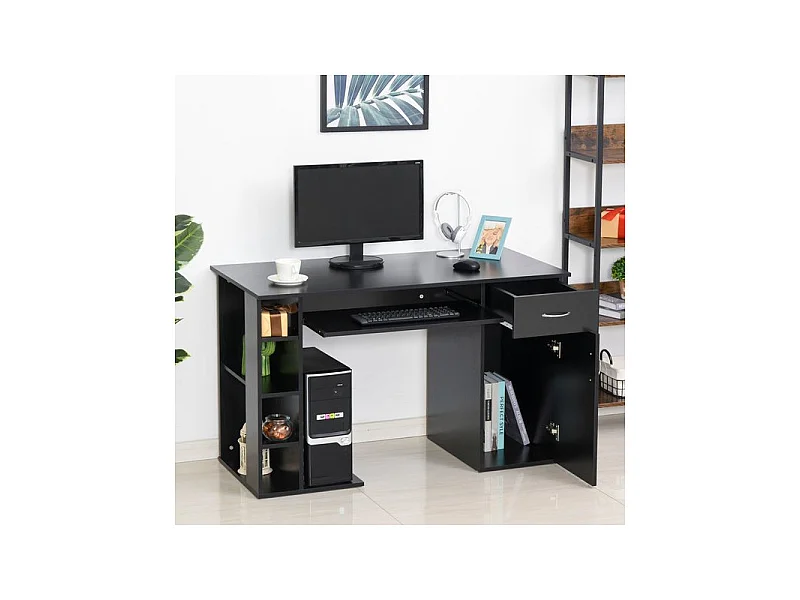 Bureau informatique STELLAR noir