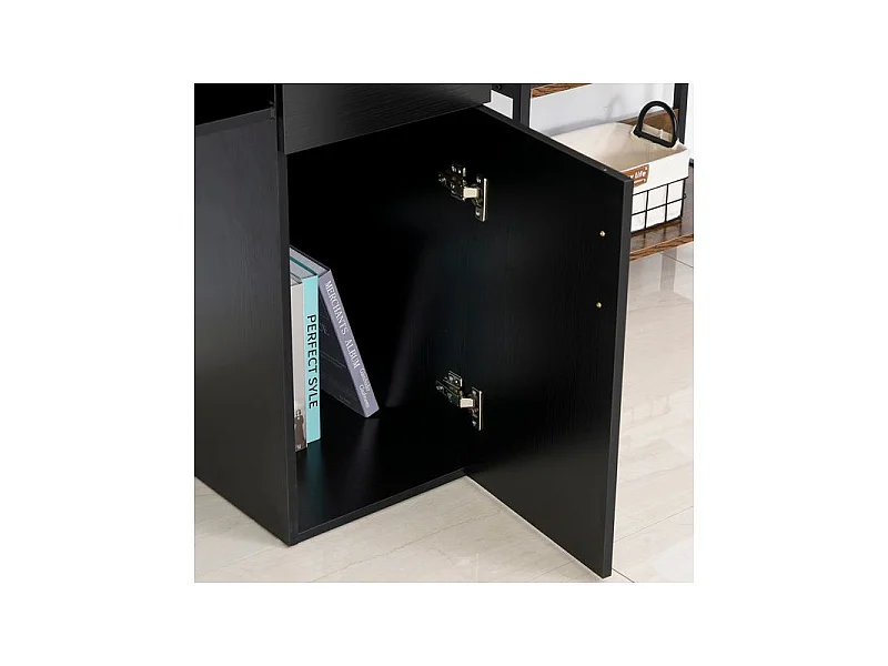 Bureau informatique STELLAR noir