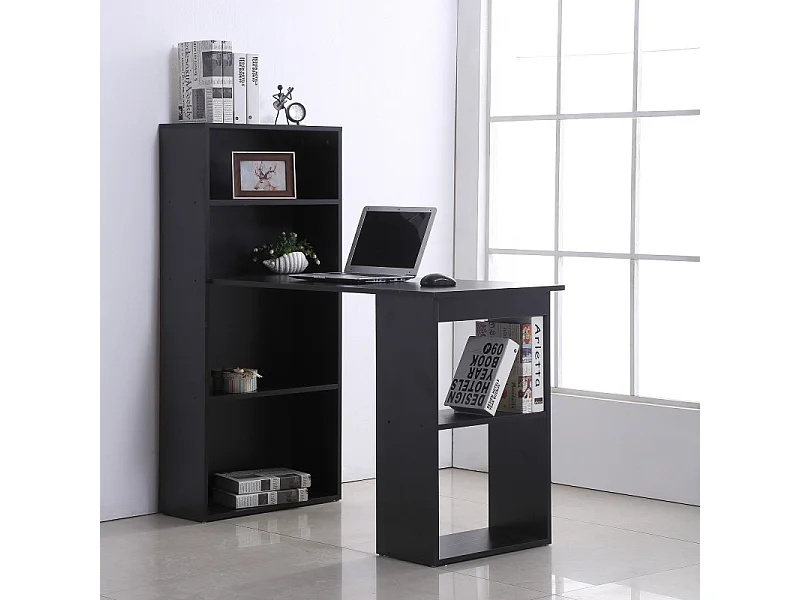 Bureau multi-rangement Elina noir
