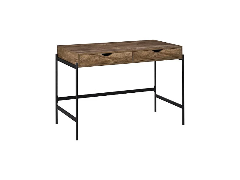 Bureau industriel TONY noir et bois