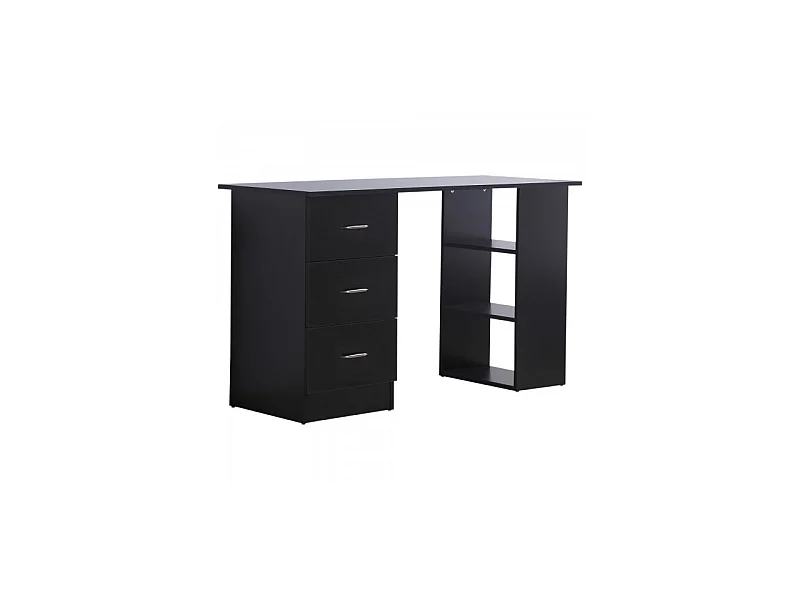 Bureau informatique multicompartiment Platoon noir