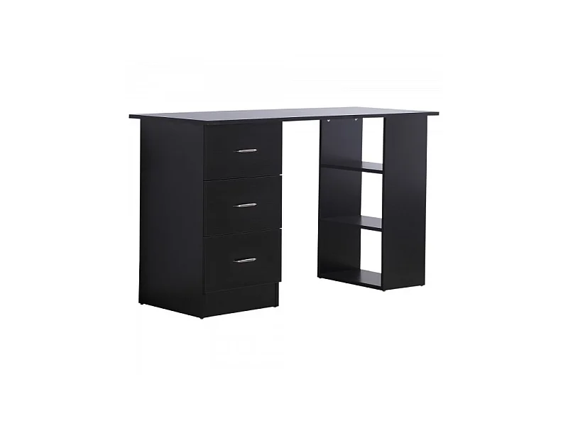 Bureau informatique multicompartiment Platoon noir