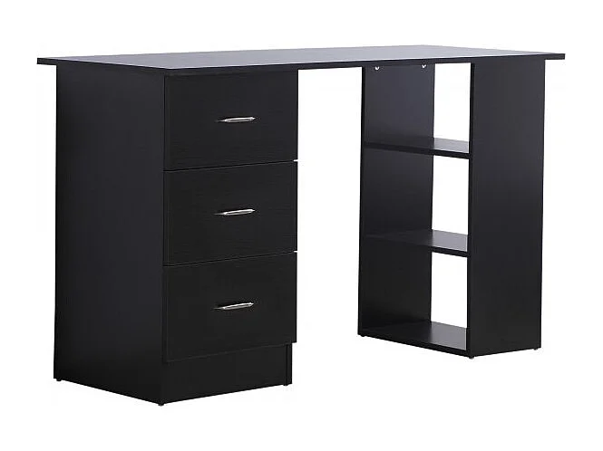 Bureau informatique multicompartiment Platoon noir