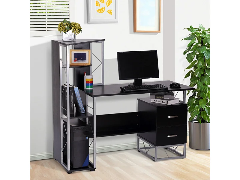 Bureau informatique Edwynn noir