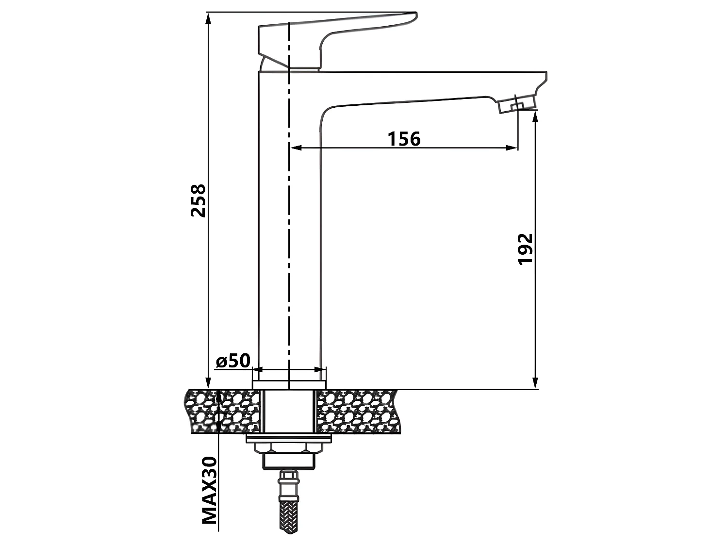 Robinet Salle De Bain Mitigeur Lavabo Haut Noir Monocommande
