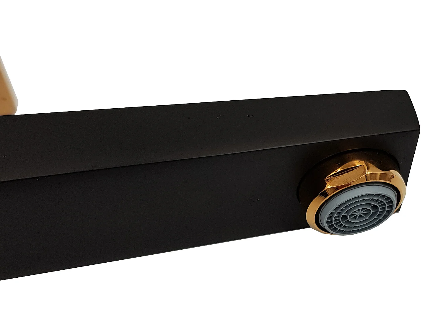 Rubinetto Miscelatore Lavabo Nero Oro Alto Monocontrollo Midnight