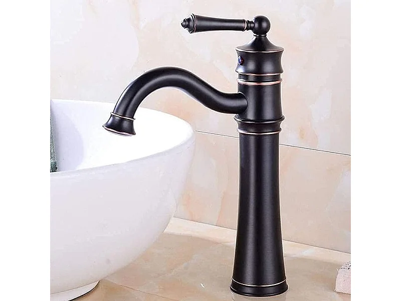 Wastafelkraan Rea Vintage High Black