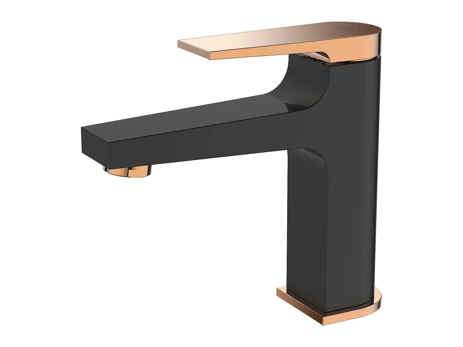 Waschtischarmatur Schwarz Gold Einhebelmischer Midnight