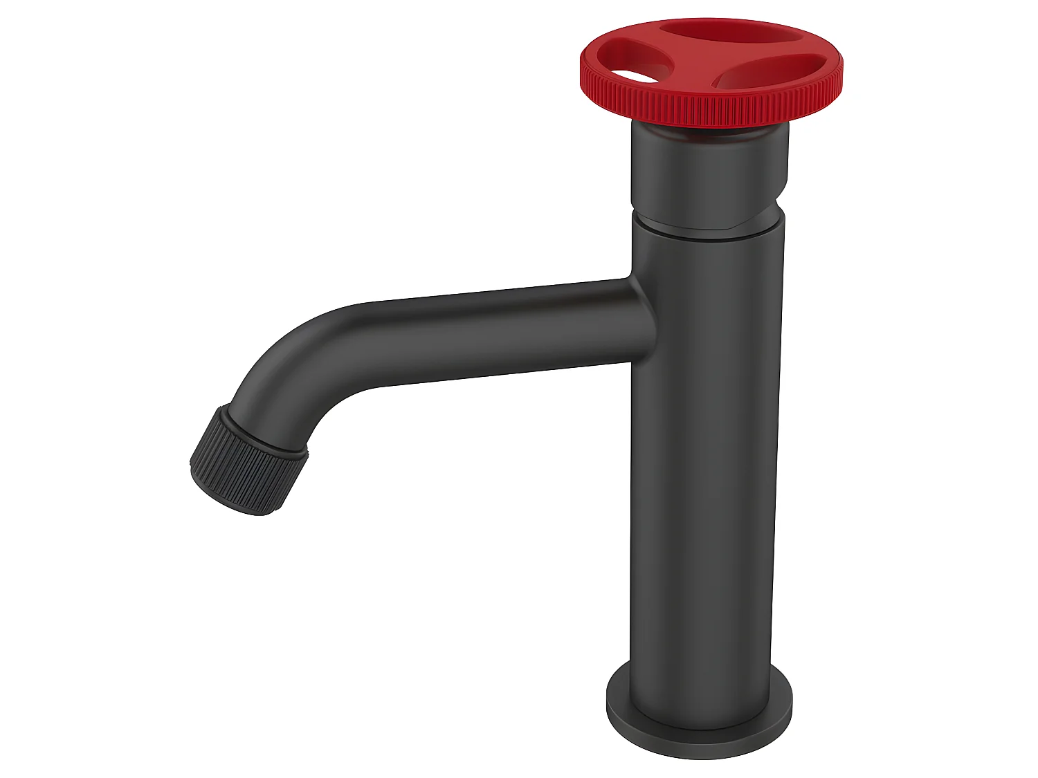 Robinet Salle De Bain Mitigeur Lavabo Noir Loftea Noir + Red