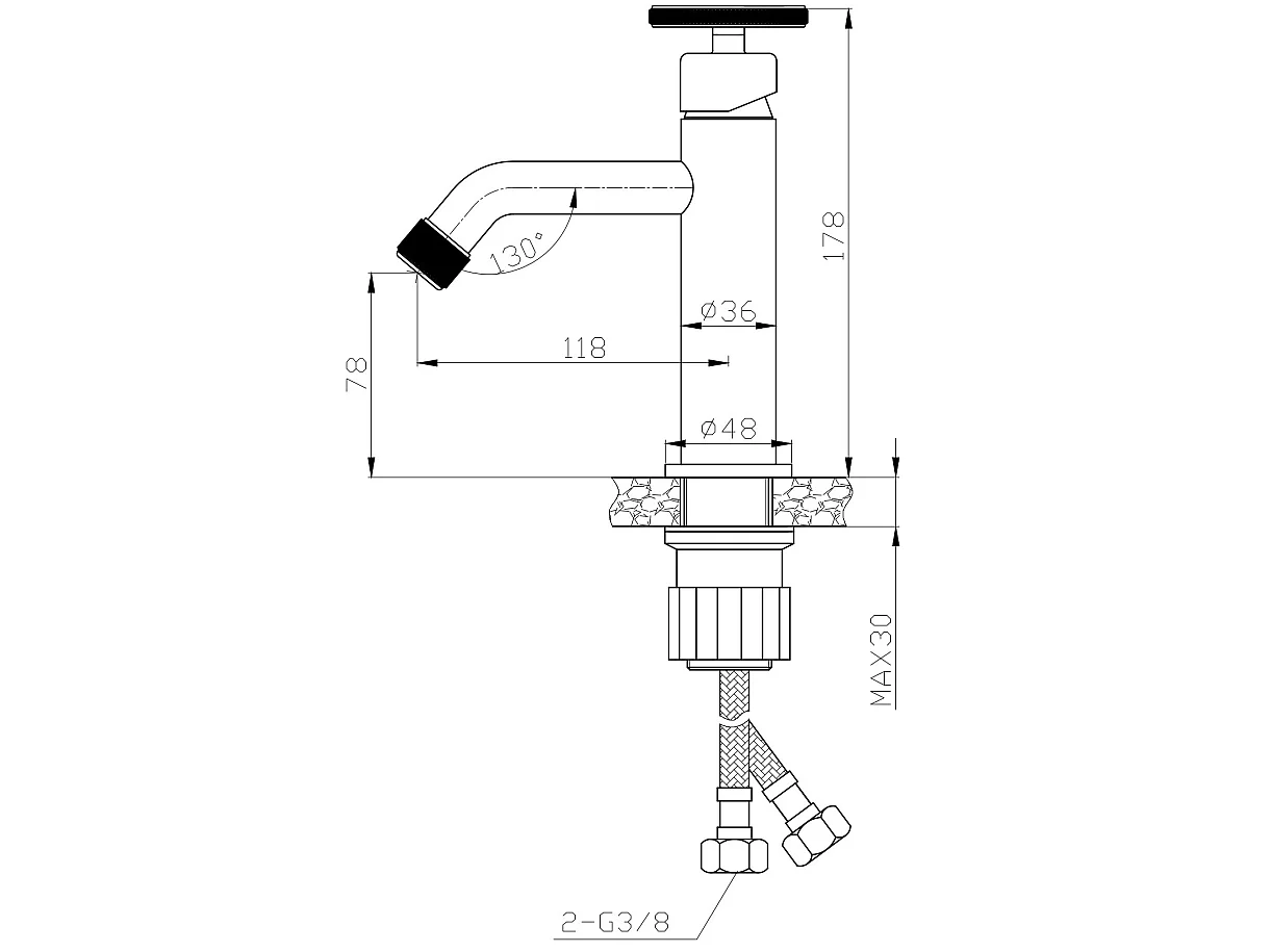 Robinet Salle De Bain Mitigeur Lavabo Noir Loftea Noir + Red