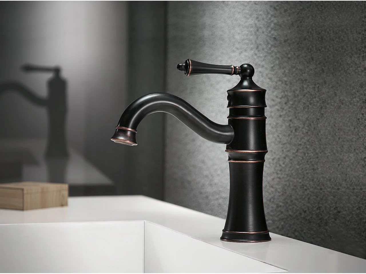 Robinet De Lavabo Rea Vintage Low Black