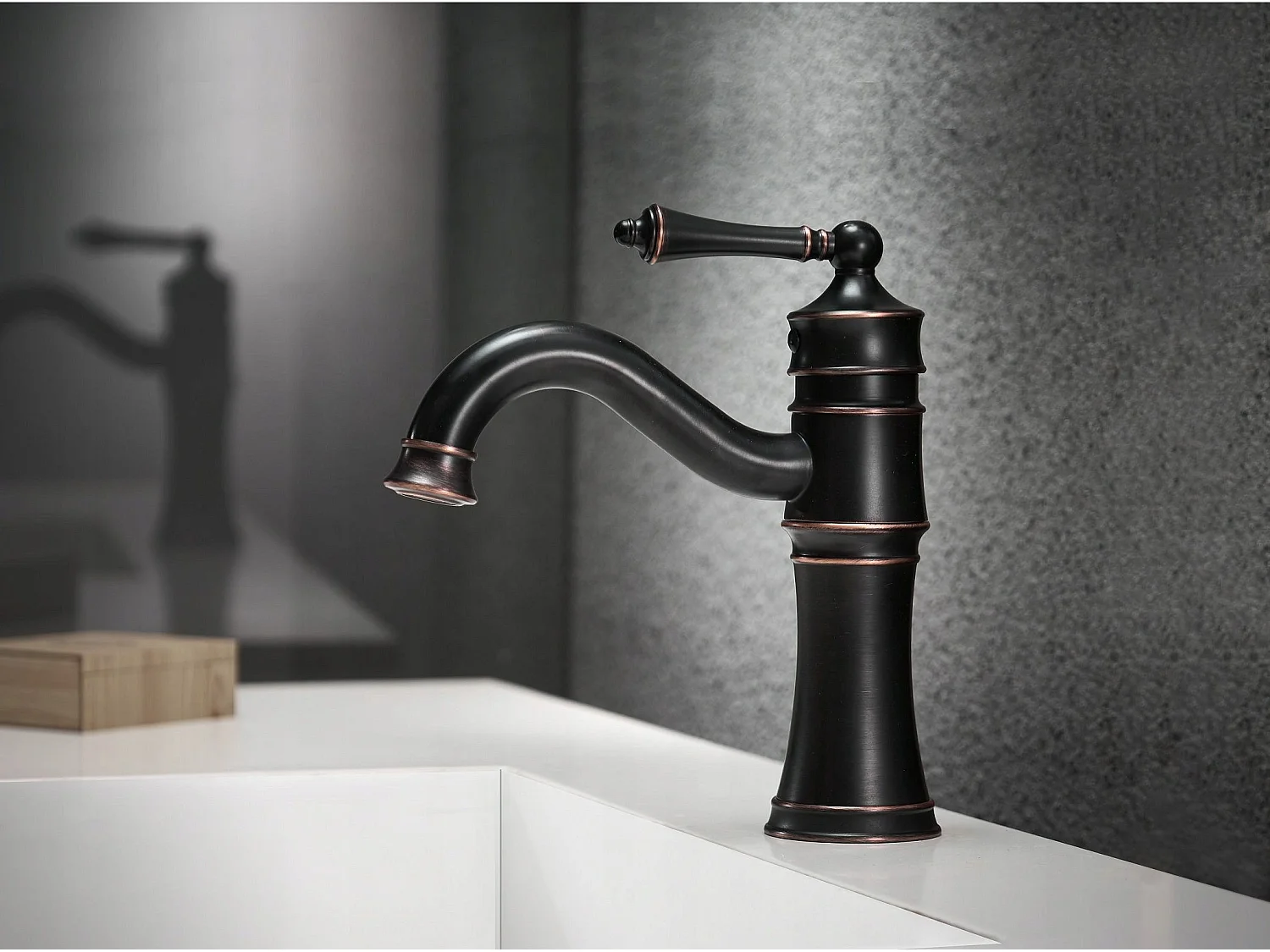 Robinet De Lavabo Rea Vintage Low Black