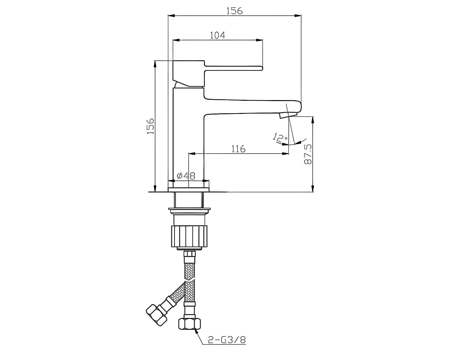 Grifo Lavabo Oro Monomando Glamour