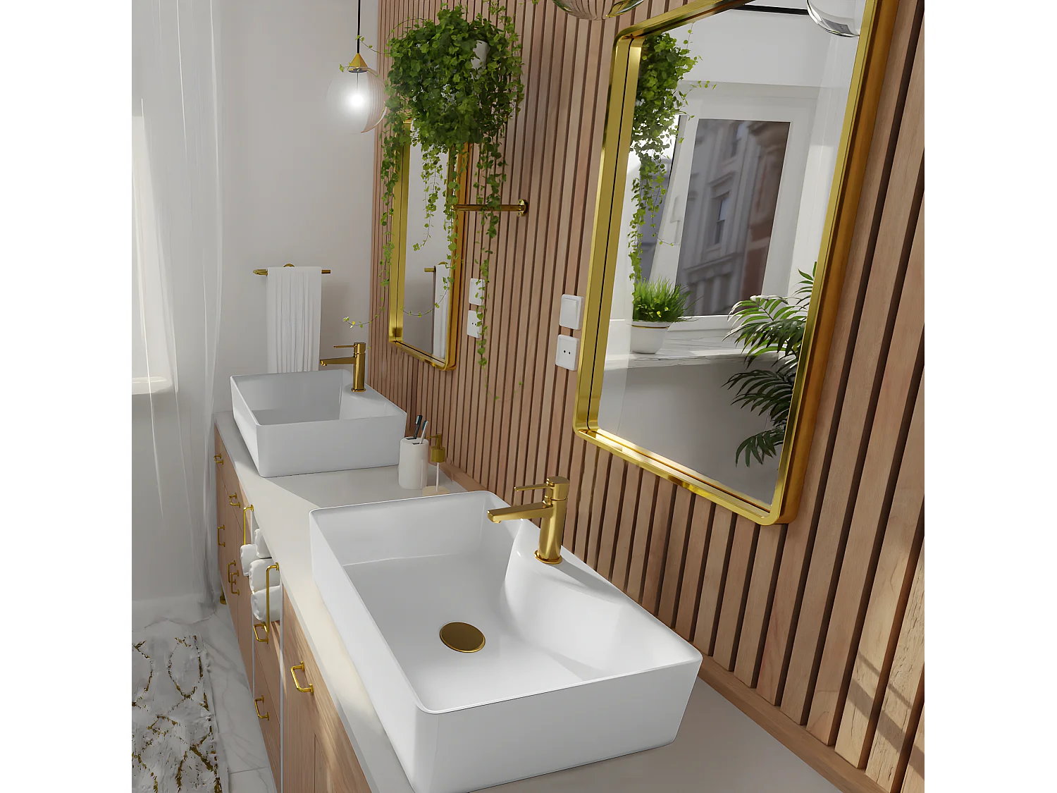 Waschtischarmatur Gold Einhebelmischer Glamour