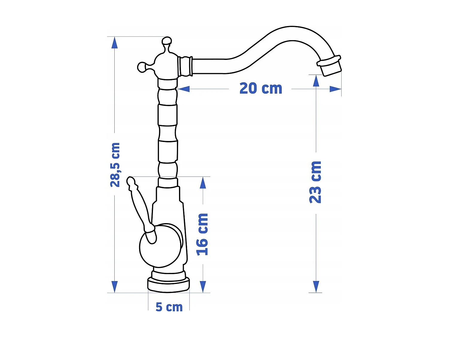 Robinet De Lavabo Rea Bona High Black