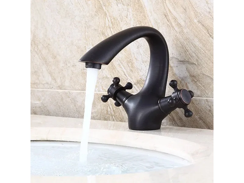 Robinet De Lavabo Rea Retro Low Black
