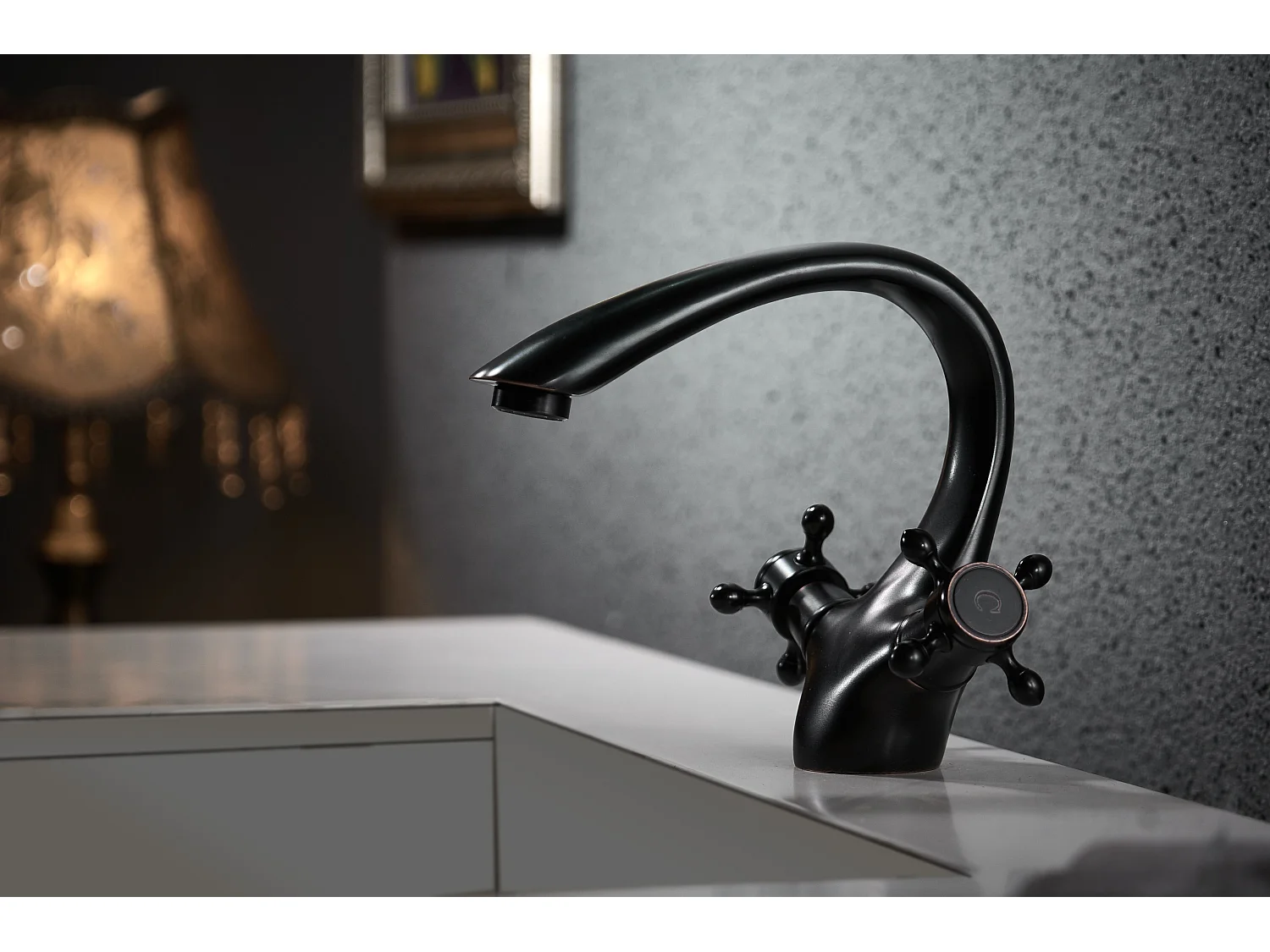 Robinet De Lavabo Rea Retro Low Black