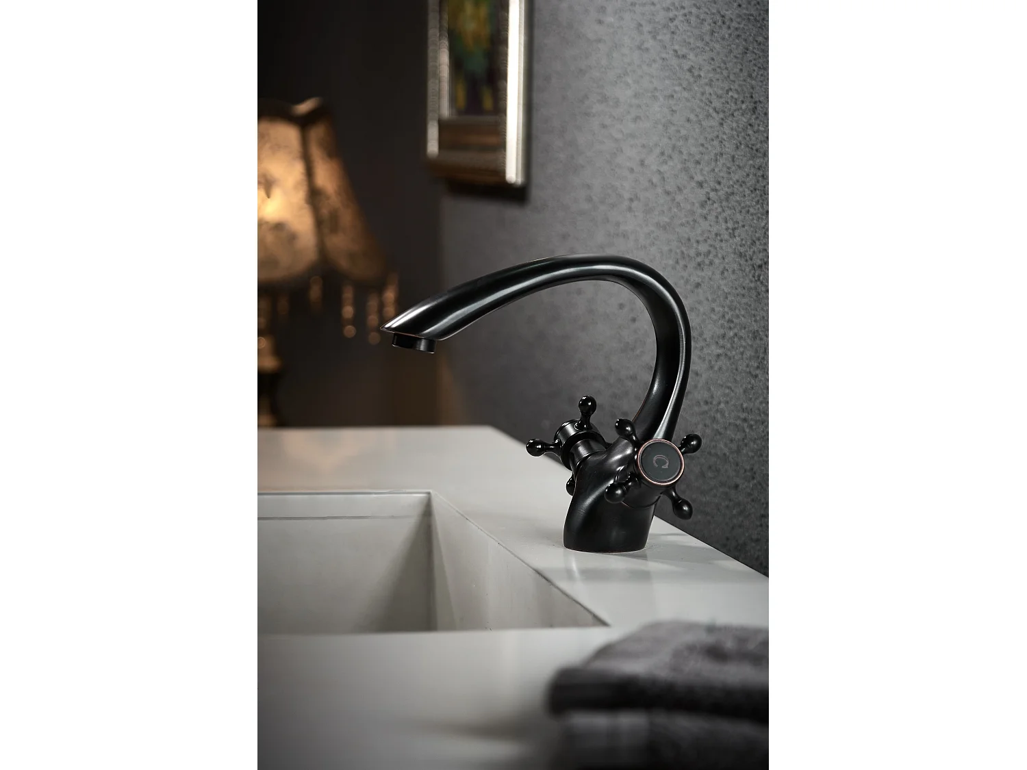Robinet De Lavabo Rea Retro Low Black